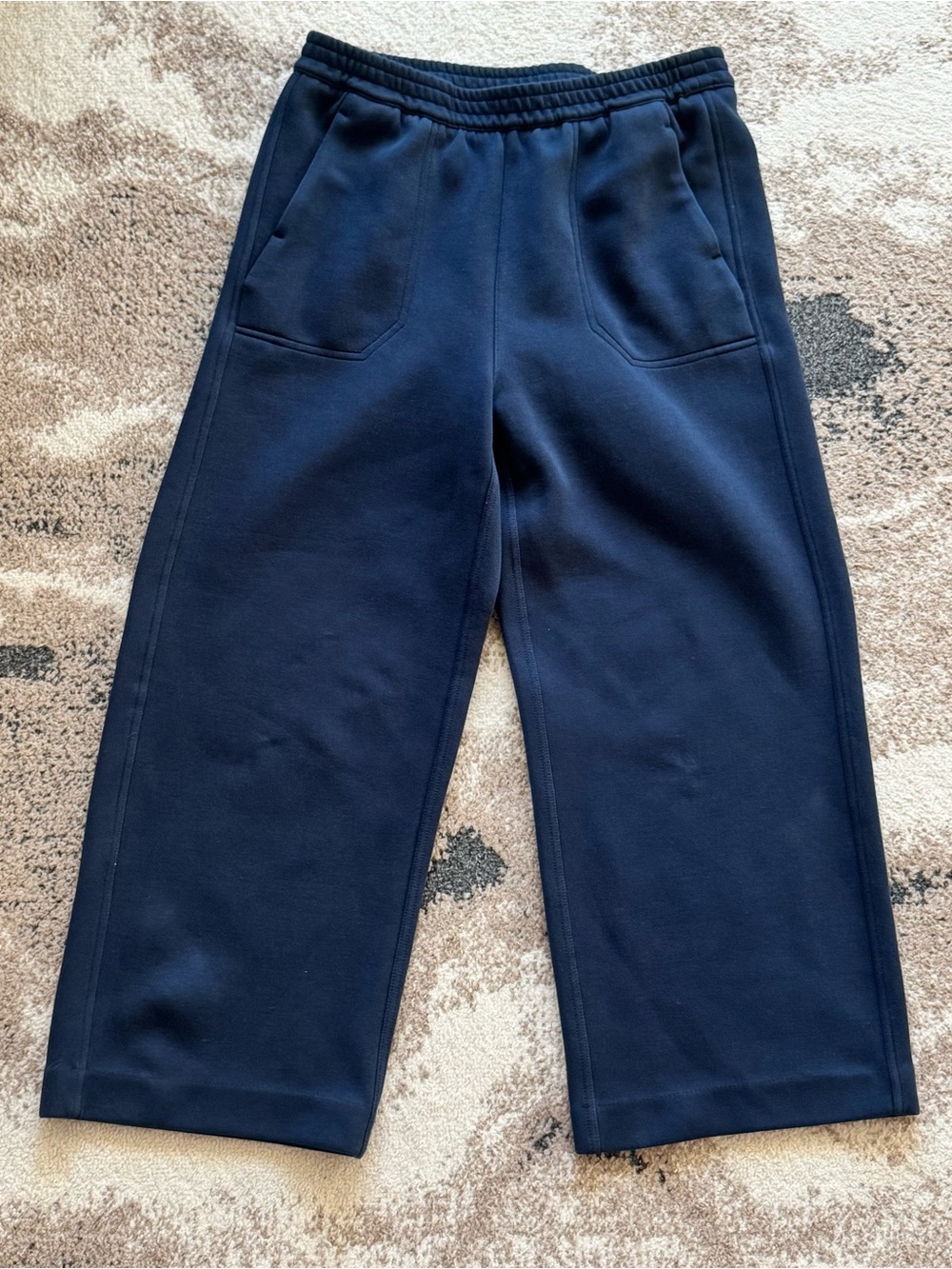 Womens Banana Republic Knit Gateway Lounge Scuba Pants Navy